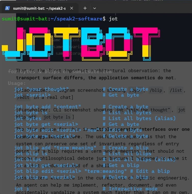 Telegram UX screenshot with a quick byte capture